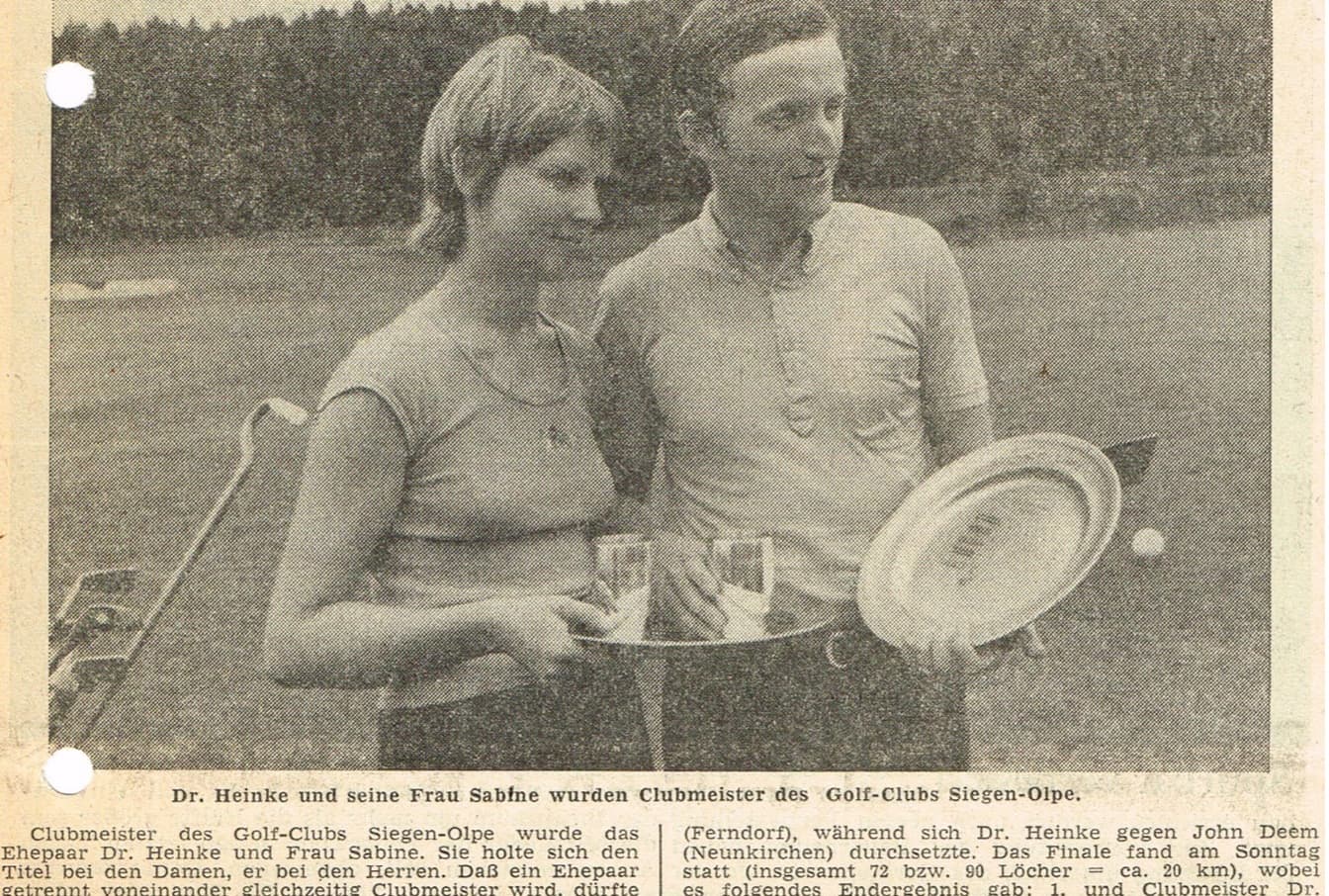 Sabine und Rüdiger Heinke
Foto: Siegener Zeitung 1973